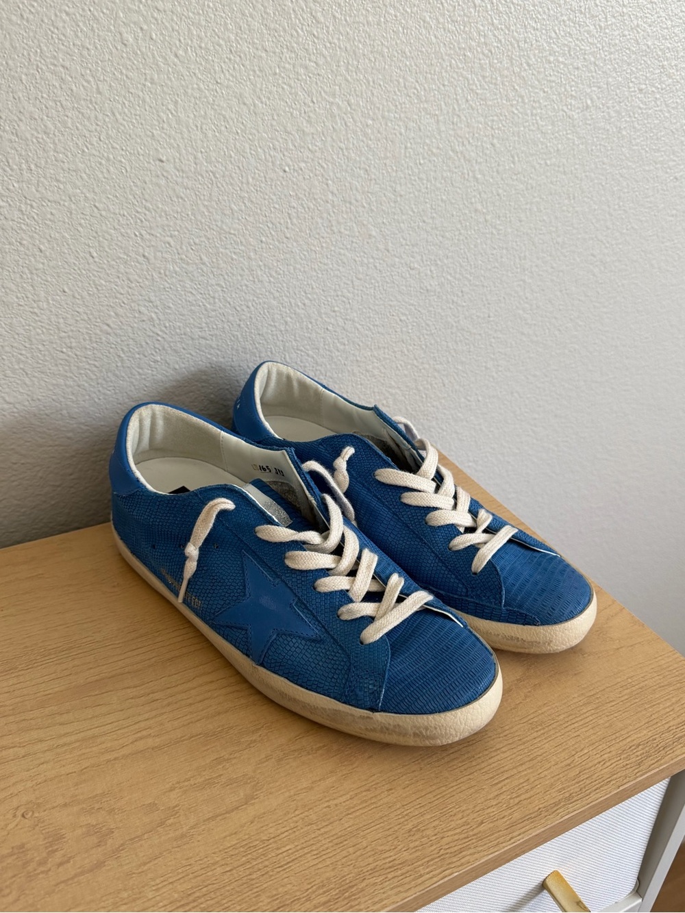 Blue golden goose superstars size 38